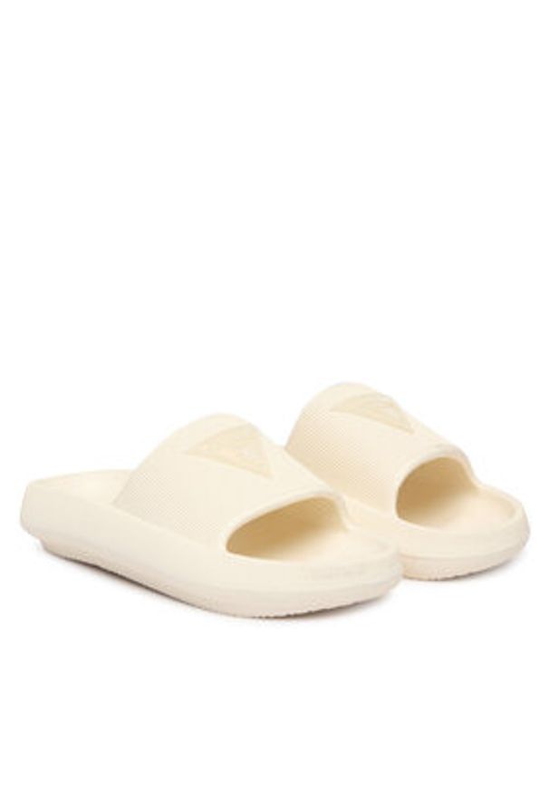 Guess Klapki E6GZ19 WG5X0 Écru. Kolor: kremowy. Materiał: syntetyk