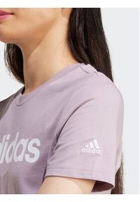 Adidas - adidas T-Shirt Essentials Logo IS2097 Fioletowy Slim Fit. Kolor: fioletowy. Materiał: bawełna #4