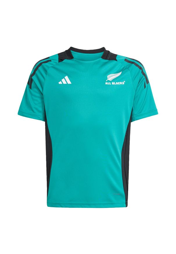 Adidas - Koszulka All Blacks Performance Kids. Kolor: niebieski. Sport: fitness, piłka nożna