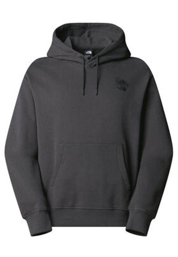 The North Face Bluza Powder Days NF0A8E4G Szary Relaxed Fit. Kolor: szary. Materiał: bawełna
