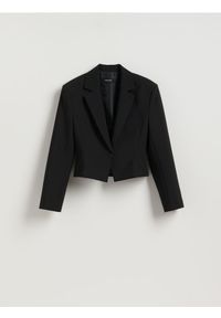 Reserved - Krótka marynarka - czarny. Kolor: czarny. Materiał: tkanina. Długość: krótkie #1