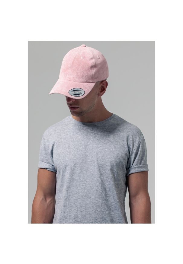 FLEXFIT - Czapka Flexfit low profile velour. Kolor: różowy