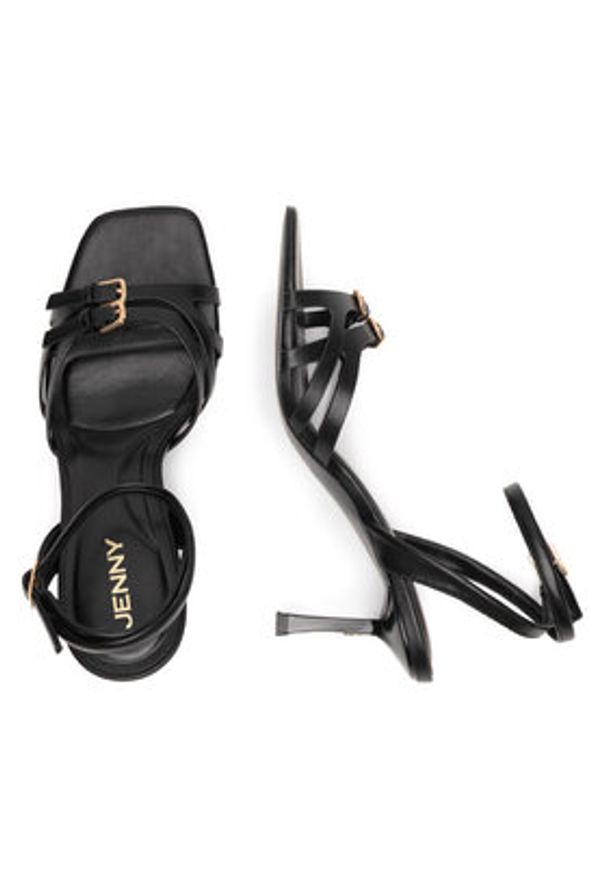 Jenny - JENNY Sandały CD24077-3 Czarny. Kolor: czarny. Materiał: materiał, syntetyk