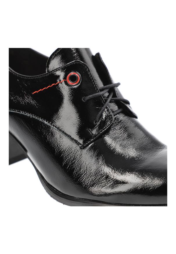 Czarne Botki Damskie Lemar Wygodne Modne Obuwie. Okazja: na co dzień. Kolor: czarny. Materiał: materiał, lakier, skóra. Szerokość cholewki: normalna. Styl: casual