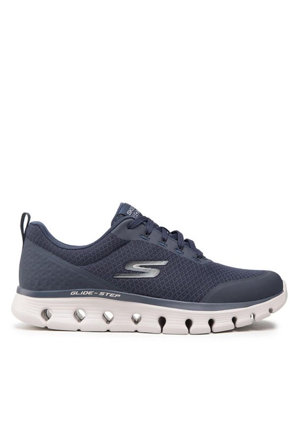 skechers - Skechers Sneakersy Go Walk Glide-Step Flex-Ryder 216225/NVY Granatowy. Kolor: niebieski. Materiał: materiał