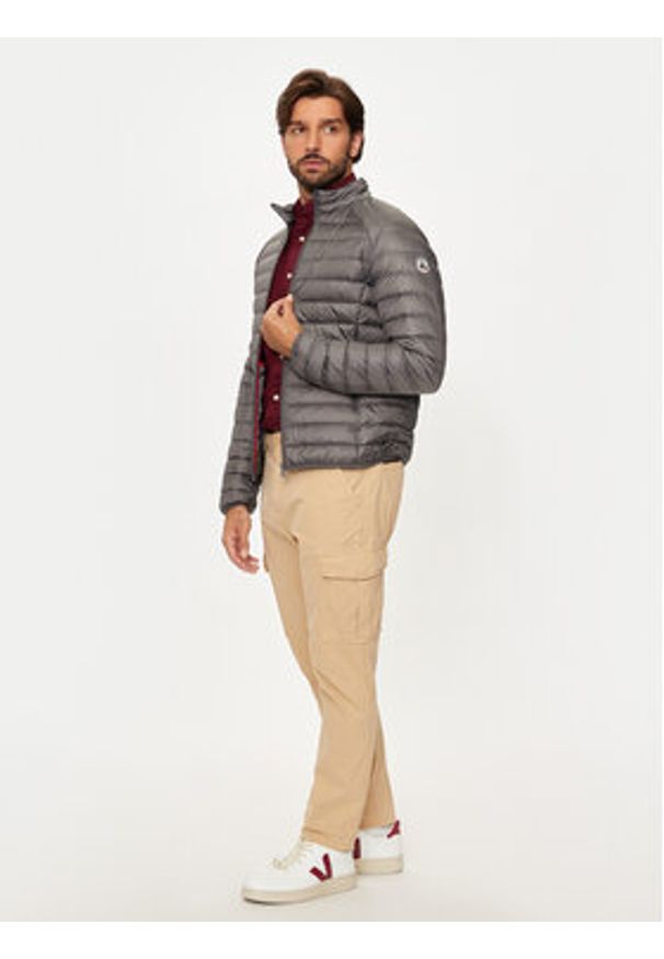 Jott Kurtka puchowa Mat P000MDOW02 Szary Slim Fit. Kolor: szary. Materiał: syntetyk