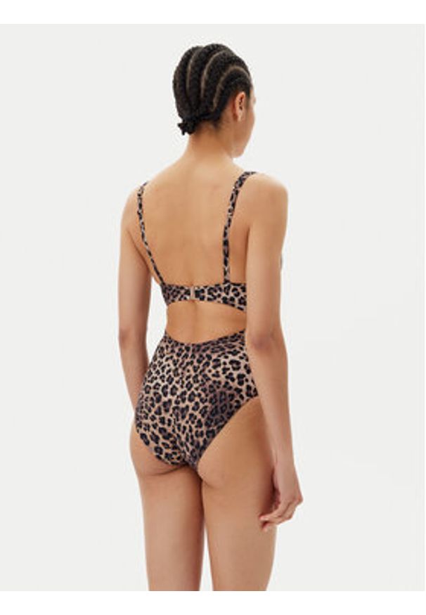 Hunkemöller Strój kąpielowy Luxe Animalia 301743 Brązowy. Kolor: brązowy. Materiał: syntetyk