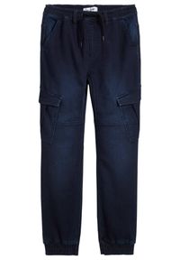 bonprix - Dżinsy chłopięce z kieszeniami z boku nogawki, Regular Fit. Kolor: niebieski #1