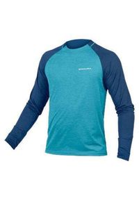 ENDURA - Longsleeve rowerowy męski Endura Singletrack. Kolor: niebieski. Długość rękawa: długi rękaw