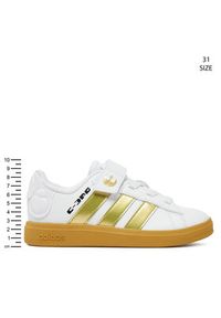 Adidas - adidas Sneakersy Star Wars Grand Court 2.0 IH1135 Biały. Kolor: biały. Materiał: skóra. Wzór: motyw z bajki #4