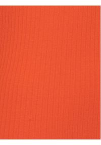 Edited Bluzka Ginger Pomarańczowy Standard Fit. Kolor: pomarańczowy. Materiał: wiskoza