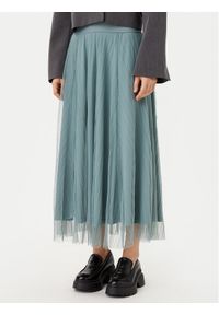 only - ONLY Spódnica midi 15214303 Zielony Regular Fit. Kolor: zielony. Materiał: syntetyk #1