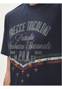 Aeronautica Militare T-Shirt 241TS2216J641 Granatowy Regular Fit. Kolor: niebieski. Materiał: bawełna