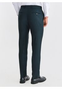 Pako Lorente - PAKO LORENTE - Wełniany zielony garnitur męski. Kolor: zielony. Materiał: wełna #7