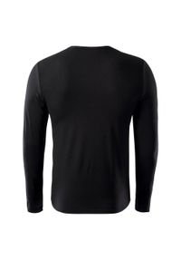 IQ - T-shirt Męski Jeden Kolor Z Długim Rękawem Milky. Kolor: czarny. Długość rękawa: długi rękaw. Długość: długie