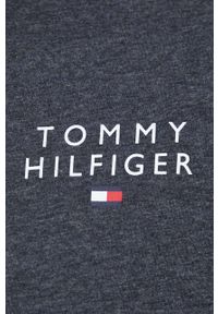 TOMMY HILFIGER - Tommy Hilfiger t-shirt lounge bawełniany kolor szary melanżowy. Kolor: szary. Materiał: bawełna. Długość rękawa: krótki rękaw. Długość: krótkie. Wzór: melanż. Styl: klasyczny #2