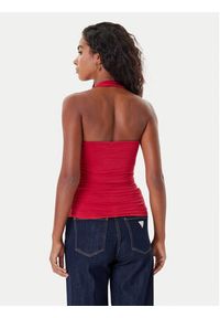 Guess Top W5YP28 KACM2 Czerwony Regular Fit. Kolor: czerwony