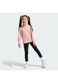 Adidas - Zestaw Sweatshirt and Leggings Kids. Kolor: wielokolorowy, różowy, biały. Materiał: materiał