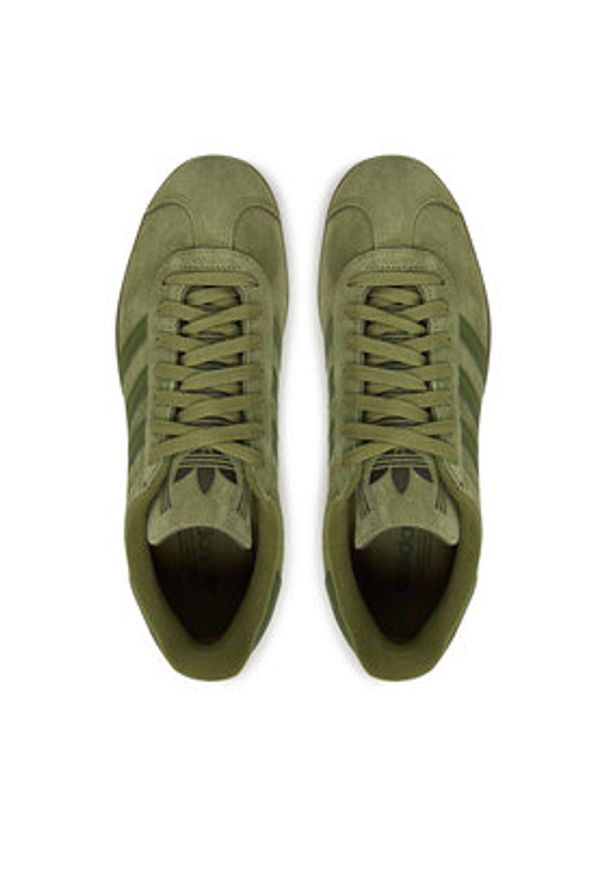 Adidas - adidas Sneakersy Gazelle JR6288 Khaki. Kolor: brązowy. Materiał: zamsz, skóra. Model: Adidas Gazelle