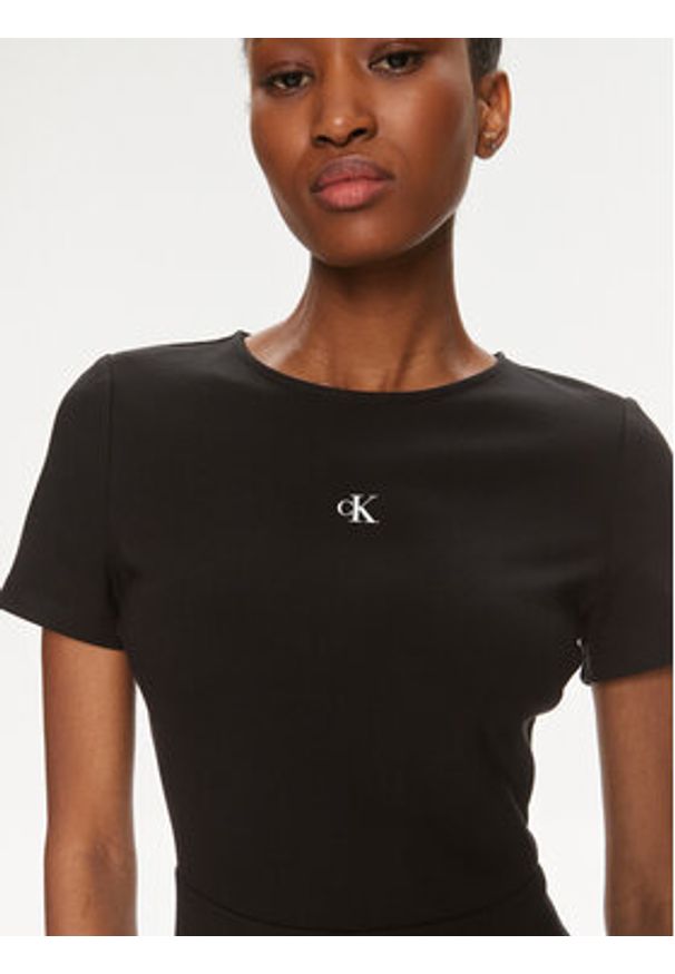 Calvin Klein Jeans Kombinezon Archival J20J223172 Czarny Slim Fit. Kolor: czarny. Materiał: syntetyk