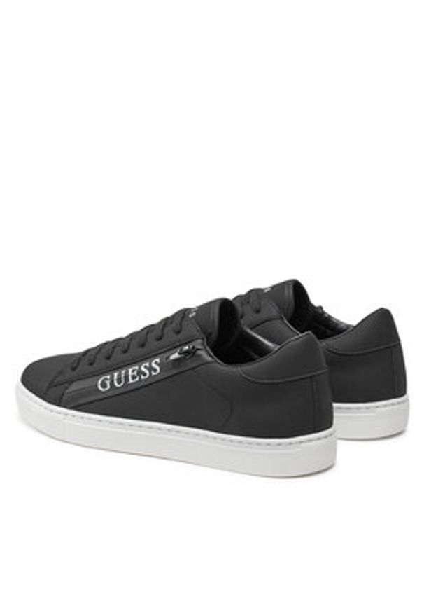 Guess Sneakersy Todi Iik FMFTOD ELE12 Czarny. Kolor: czarny. Materiał: skóra