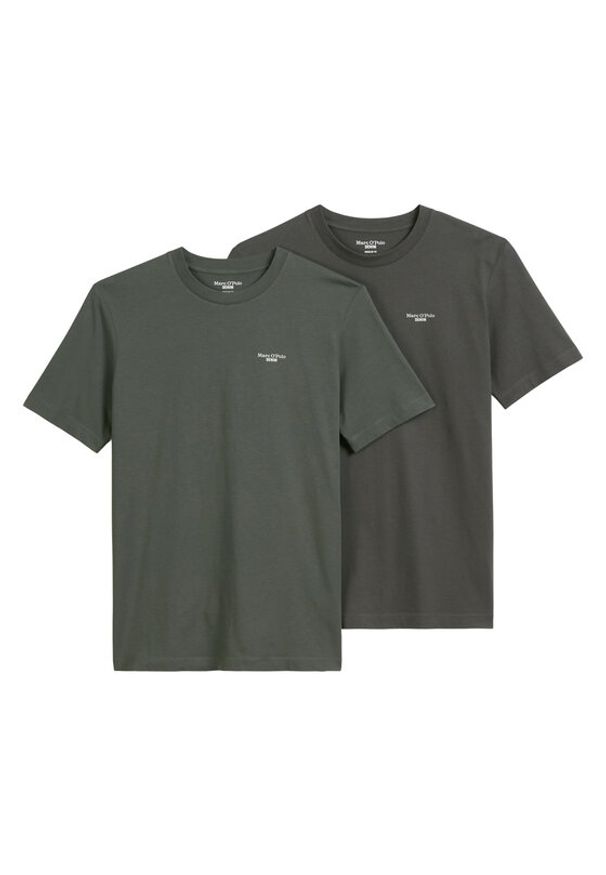 Marc O'Polo Denim Komplet t-shirtów 5000007362 Khaki Regular Fit. Typ kołnierza: polo. Kolor: brązowy. Materiał: bawełna