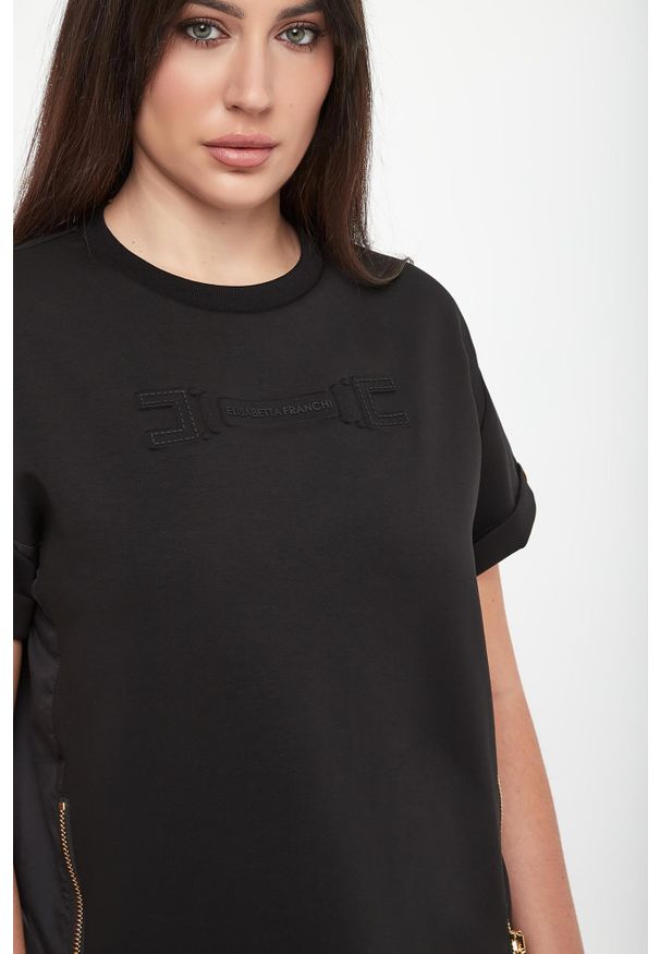 Elisabetta Franchi - T-shirt damski ELISABETTA FRANCHI