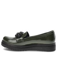 Zielone Półbuty Armodo Skórzane Eleganckie Buty. Kolor: zielony. Materiał: skóra. Szerokość cholewki: normalna. Styl: elegancki #5