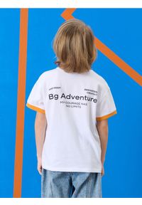 Sinsay - Koszulka z nadrukiem na plecach - biały. Kolor: biały. Wzór: nadruk #1