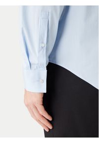 Calvin Klein Koszula LV019EU001 Błękitny Slim Fit. Kolor: niebieski. Materiał: bawełna #4