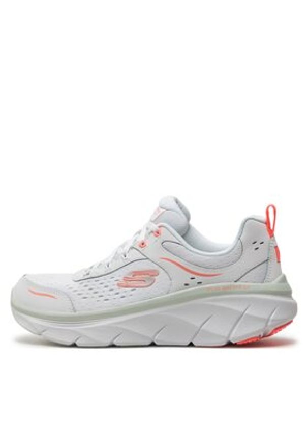 skechers - Skechers Sneakersy D'Lux Walker 2.0-Daisy Doll 150093/WMLT Biały. Kolor: biały. Materiał: materiał