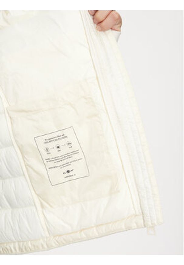 Guess Jeans Bezrękawnik W4YN11 WG922 Écru Regular Fit. Kolor: kremowy. Materiał: syntetyk. Długość rękawa: bez rękawów