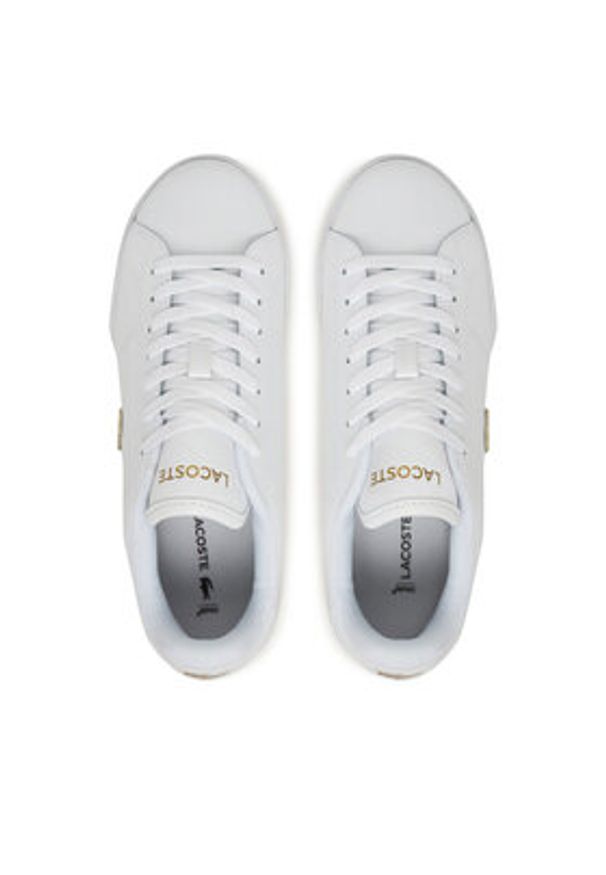 Lacoste Sneakersy Carnaby Cup 7-49SFA0115 Biały. Kolor: biały. Materiał: skóra