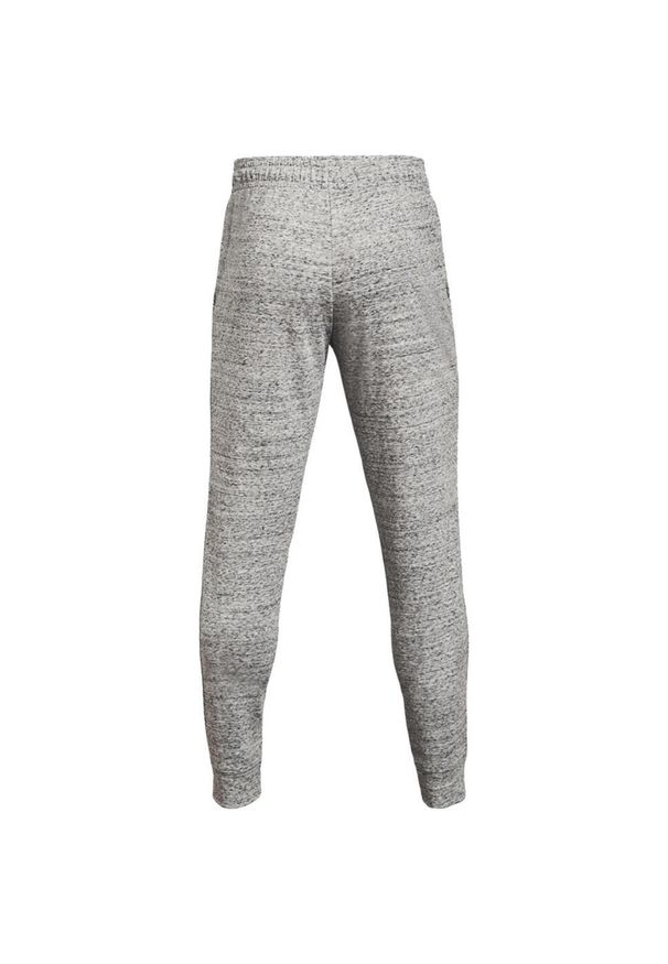 Spodnie Under Armour UA Rival Terry, Mężczyźni. Kolor: szary, biały, wielokolorowy. Materiał: bawełna. Sport: piłka nożna