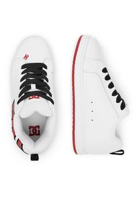 DC Shoes Sneakersy COURT GRAFFIK DC01661110 Biały. Kolor: biały. Materiał: skóra #4