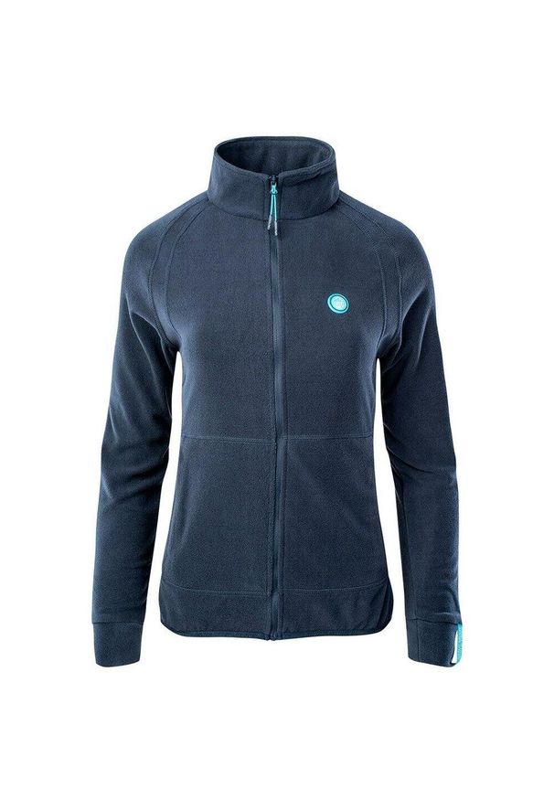 Elbrus - Damska Bluza Polarowa Rivoli. Kolor: niebieski. Materiał: polar. Sezon: zima. Sport: turystyka piesza
