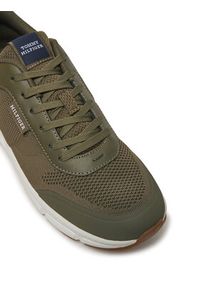 TOMMY HILFIGER - Tommy Hilfiger Sneakersy Lightweight Modern FM0FM05326 Khaki. Kolor: brązowy. Materiał: materiał