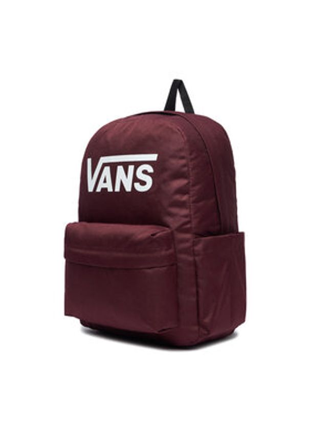 Vans Plecak C-OLD SKOOL PRINT VN000H504QU1 Bordowy. Kolor: czerwony. Materiał: materiał. Wzór: nadruk