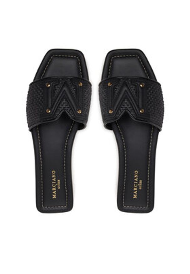 Marciano Guess Klapki 5GGZ39 7329A Czarny. Kolor: czarny. Materiał: skóra