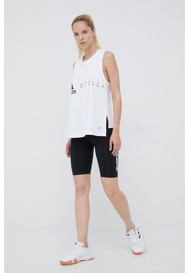 adidas Originals szorty Trefoil Moments HF2141 damskie kolor czarny z nadrukiem high waist. Stan: podwyższony. Kolor: czarny. Materiał: dzianina, materiał. Wzór: nadruk