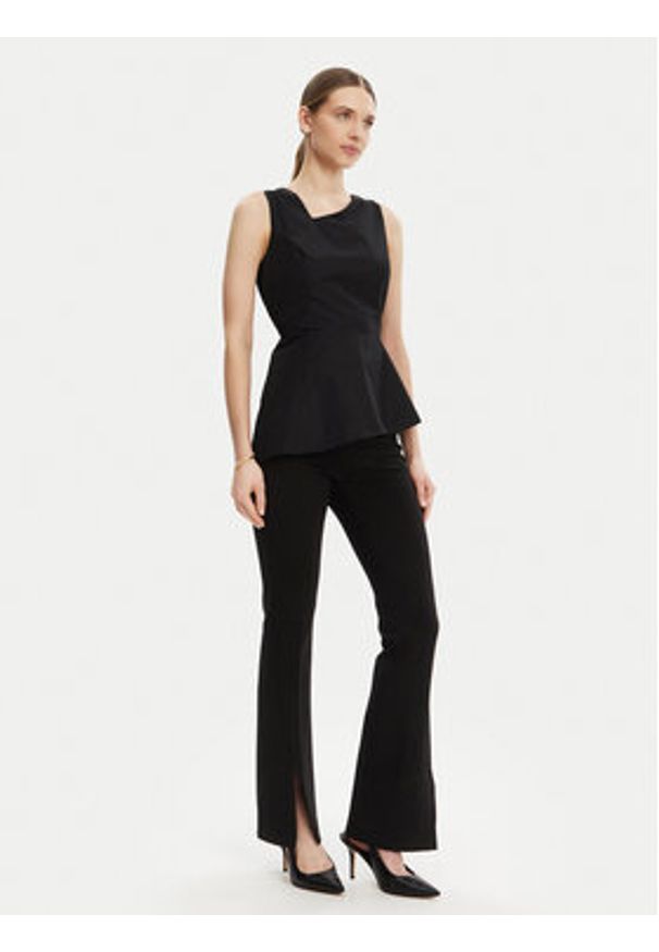 DKNY Spodnie materiałowe P3KKQUEC Czarny Slim Fit. Kolor: czarny. Materiał: syntetyk