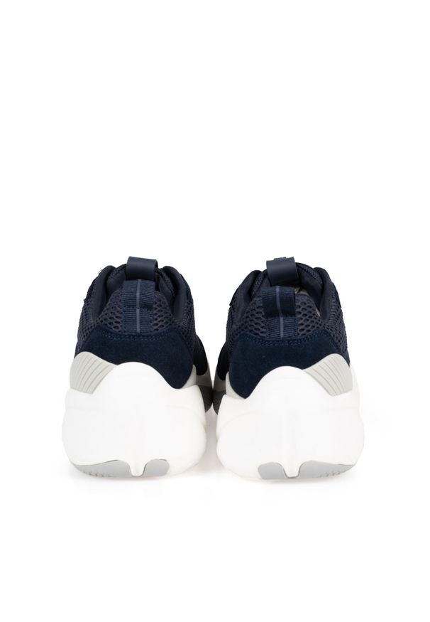 Antony Morato Sneakersy | MMFW01237-LE300005 | Mężczyzna | Granatowy. Nosek buta: okrągły. Kolor: niebieski. Materiał: tkanina, skóra. Sezon: lato