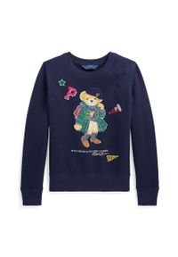 Polo Ralph Lauren sweter dziecięcy kolor granatowy lekki. Okazja: na co dzień. Typ kołnierza: polo. Kolor: niebieski. Styl: casual #1