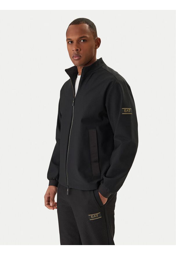 EA7 Emporio Armani Kurtka przejściowa 7M001342 AF16659 Czarny Regular Fit. Kolor: czarny. Materiał: syntetyk