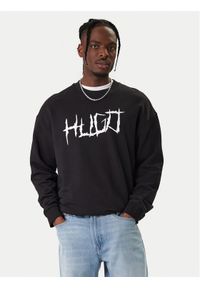 Hugo - HUGO Bluza Namenex 50554392 Czarny Regular Fit. Kolor: czarny. Materiał: bawełna #1