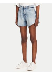 BOSS Szorty jeansowe 50534231 Niebieski Relaxed Fit. Kolor: niebieski. Materiał: bawełna