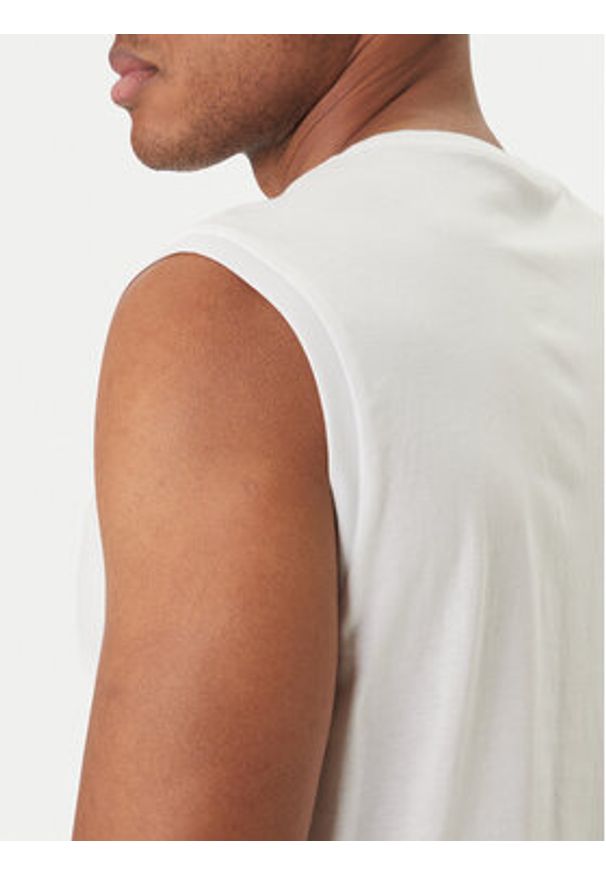 EA7 Emporio Armani Tank top 7M001306 AF10375 U0002 Biały Regular Fit. Kolor: biały. Materiał: bawełna