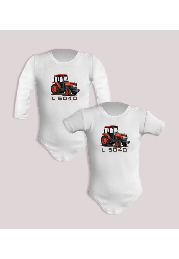 nikiniki - Kubota — body (Rozmiar: 12M; Długość rękawa: długi; Rodzaj nadruku: Kubota). Materiał: bawełna. Wzór: nadruk