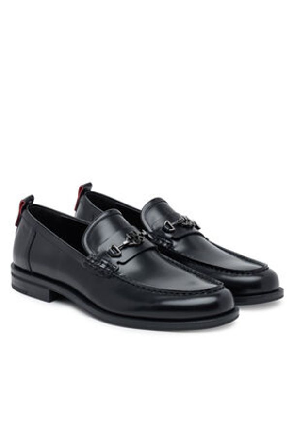 Hugo - HUGO Półbuty Varian 50548574 Czarny. Kolor: czarny. Materiał: skóra