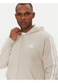 Adidas - adidas Bluza Essentials 3-Stripes JE6340 Beżowy Regular Fit. Kolor: beżowy. Materiał: bawełna